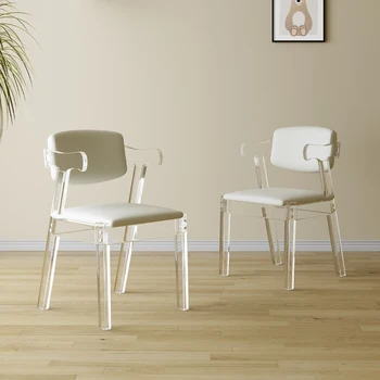 Akrilo Moderni Valgomojo Kėdės Akcentas Plastikiniai, Balkonas Kiemo Šalies Valgomojo Kėdės Žvejybos Restoranas Krzeslo Namų Baldai YN50DC