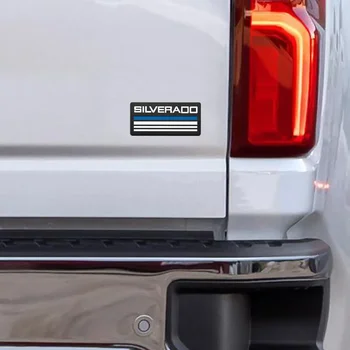 Auto Automobilis Optikos 3D Metalo Laišką Emblema Pusės Galinis Kamieno Ženklelis Lipdukas Dekoro Chevrolet Silverado Logotipas Cruze Lacetti Captiva