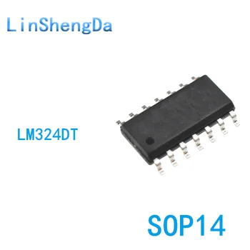 10VNT LM324DT SOP14 lustas keturis veiklos stiprintuvo mikroschema IC LM324