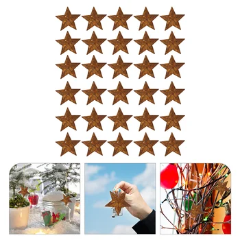 Kalėdų Medžio, Metalo Žvaigždės Aprūdijęs Pentagram Mažų Žvaigždučių Svirnas Miniatiūros Papuošalai Šalies Aprūdijęs Svirnas Star Šalies Prekių