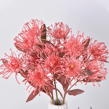 3 Galvutės, Kuoduotoji Chrizantemų Šaką Daisy Dekoratyvinių Gėlių Dirbtinio Šilko Gėlių Šalis, Vestuvių Dekoravimas Namų Dekoro Flores
