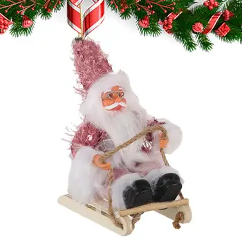 Santa Kalėdų Papuošalai Kalėdų Santa Kamanas Girliandos Lėlės, Pliušiniai Santa Karolius, Dekoratyvinės Ir Mielas Kalėdų Papuošimai