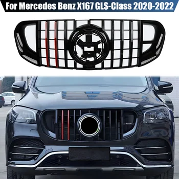 Priekinės Grotelės Bamperio Grotelės GT Stiliaus Mercedes Benz X167 GLS-Klasės 2020 2021 2022 GLS450 GLS580 Sporto Paieška Taisymas