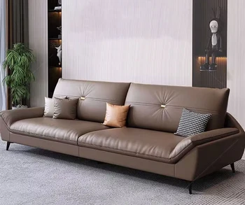 Minimalizmas ir prabanga technologijos audinio, mažas butas sofa kambarį šiuolaikinės paprastos tiesios linijos stilius