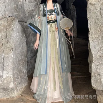 Hanfu Pasakos Ponia Chebula Sijonas Kinijos Tradicinių Senovinių Han Elementas Siuvinėtų Šilko Kasdien Vasaros Kostiumas