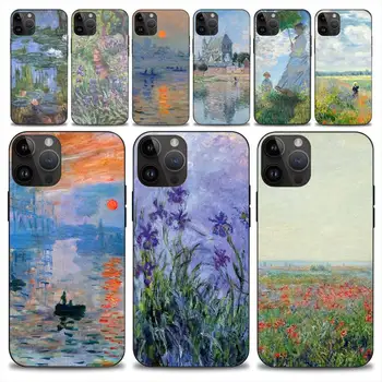 Claude Monet Impresionizmo Tapytojas, Telefono dėklas Skirtas iphone 14 13 12 11 15 Pro Max Plius Mini X Minkštas Atveju