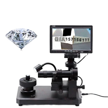 Diamond Juosmens Dydis Aptikti Vaizdo Mikroskopu HD 7 Colių Ekranas Papuošalai Diamond Juosmens Kodas Graviravimas GlA Sertifikatą Aptikti