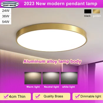 2023 Naujas, Modernus Liustra Kambarį LED Lubų Šviesos Turas Miegamojo Interjeras Lempos Blizgesio Namų Reikmenys Sienų Dekoras