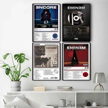 The Eminem Show Albumą plakatas Nustatyti estetinius hip-hop Muzikos Dainininkas vieno Ep Padengti drobės spausdinti Sienos Meno Home Office Baras Kambario Dekoro