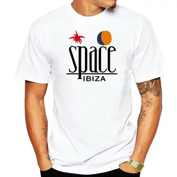Space Ibiza Klub Namas Pacha White Island Derliaus Unisex Marškinėliai B544 Harajuku Mados Viršūnes Classic Tee Marškinėliai
