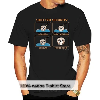 Juokinga Vyrų marškinėliai Moterims suvenyrinius marškinėlius Shih Tzu Marškinėliai Shih Tzu Saugumo Juokinga Shih Tzu dovana cool T-Shirt