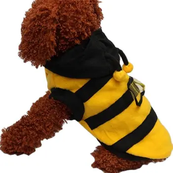Pet Hoodie Išgalvotas Mažylis Kostiumas Kačių, Šunų Kailis Apranga Bee Stiliaus Gyvūnų Vaidmuo Žaisti Cs Žaisti Bičių