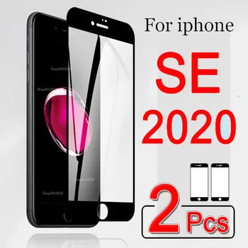 2vnt Apsauginis Stiklas Ant iphone, SE 2020 Stiklo Screen Protector, iPhone SE2 SE 2020 Grūdintas Stiklas Visiškai Padengti Plėvele