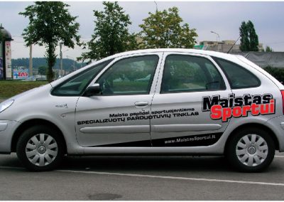 MAISTAS SPORTUI automobilio apipavidalinimas